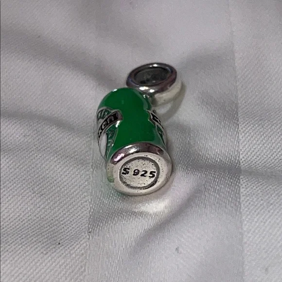 Pandora Sterling Silver 925 Heineken Beer Can Green Charm Pendant - Picture 6 of 6